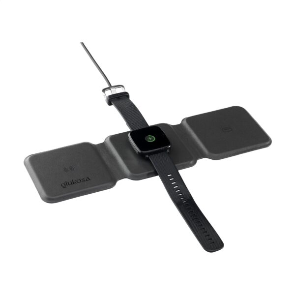 TriCharge Recycled PU Wireless Charger Ladegerät – Bild 4