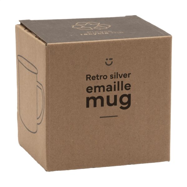 Retro Silver Emaille Tasse 350 ml – Bild 2