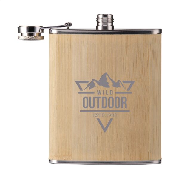 Hipflask Bamboo 200 ml Flachmann – Bild 3