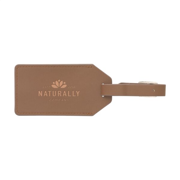 Vegan Pineapple Leather Luggage Tag – Bild 2