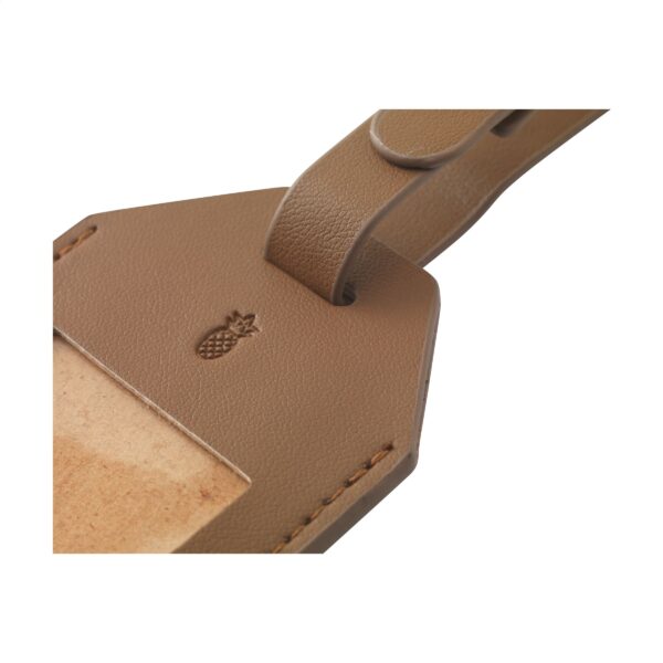 Vegan Pineapple Leather Luggage Tag – Bild 3