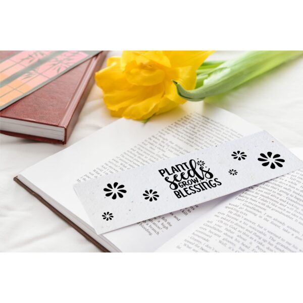 Seed Paper Bookmark Lesezeichen – Bild 3