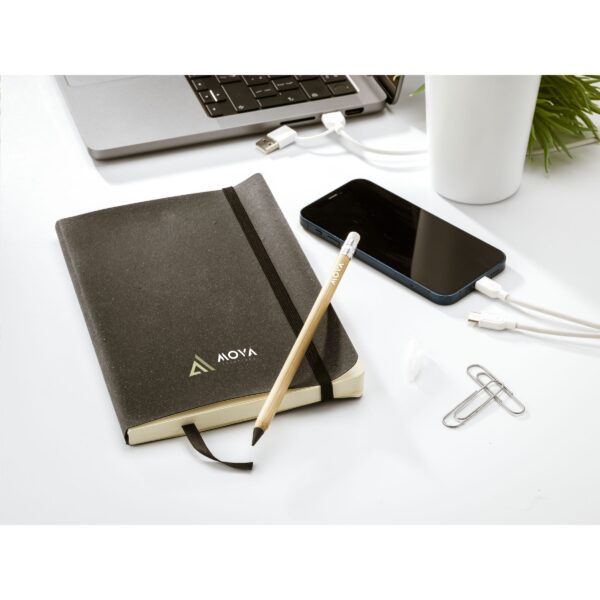 Monti Recycled Leather Notebook A5 Notizbuch – Bild 5