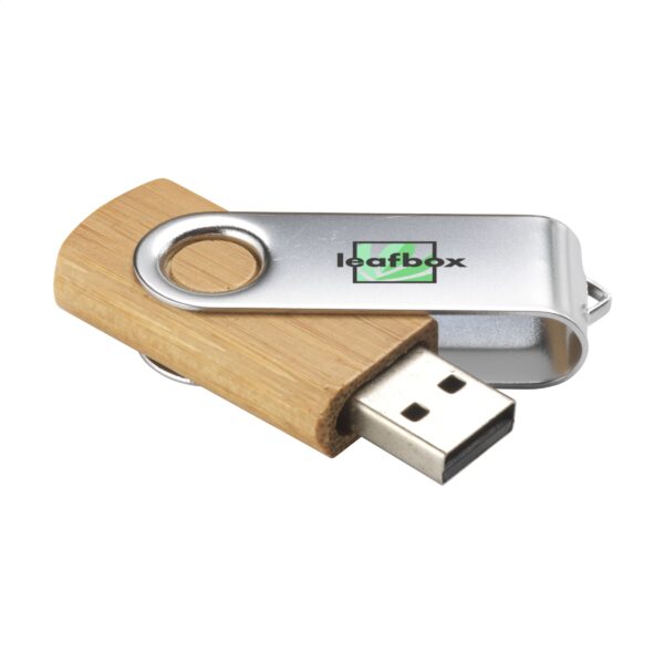 USB Twist Bamboo aus Vorrat 16 GB – Bild 3