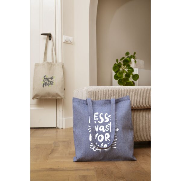 Melange Shopper GRS Recycled Canvas (280 g/m²) Tasche – Bild 4