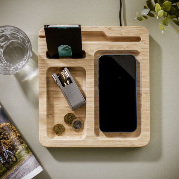 Walter Bamboo Single Dock 15W Organizer und Ladegerät – Bild 2