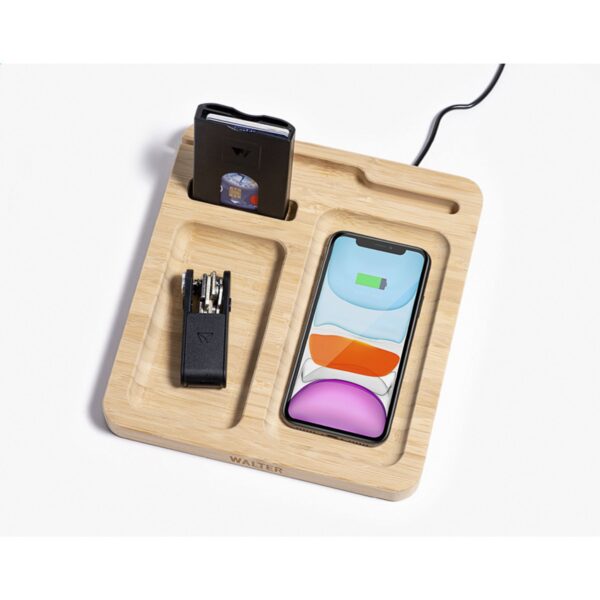 Walter Bamboo Single Dock 15W Organizer und Ladegerät – Bild 7