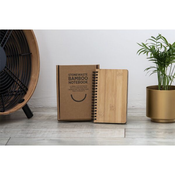 Notebook made from Stonewaste-Bamboo A6 Notizbuch – Bild 3