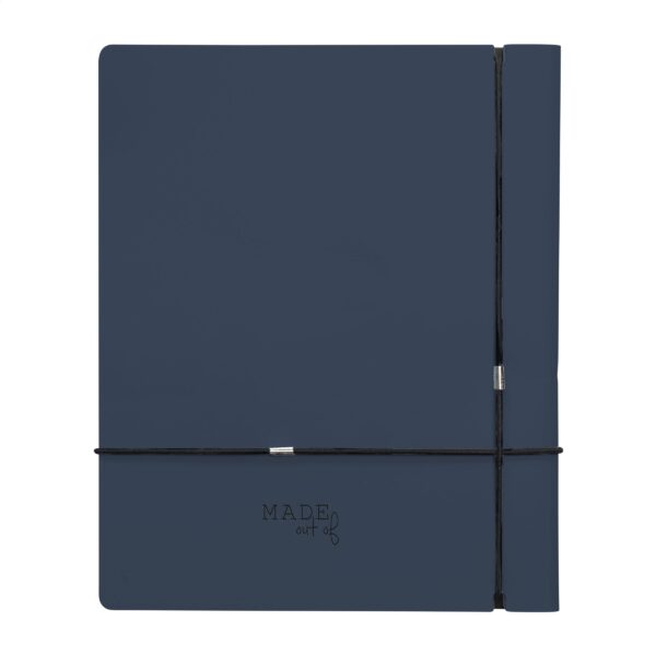 Recycled Leather Refillable Notebook A5 Notizbuch – Bild 4
