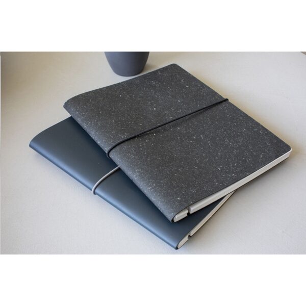 Recycled Leather Refillable Notebook A5 Notizbuch – Bild 7
