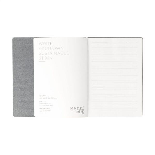 Recycled Textile Refillable Notebook A5 Notizbuch – Bild 6